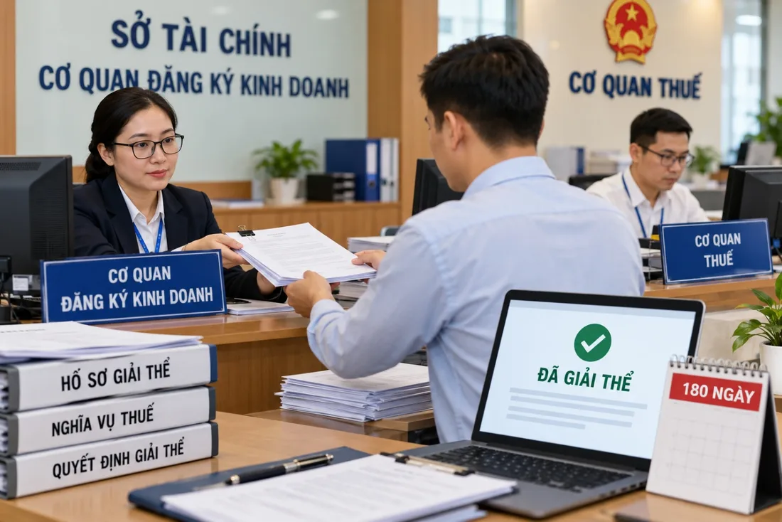 Thông tin cơ quan thuế tăng cường phối hợp rút ngắn tối đa thời gian thực hiện thủ tục giải thể doanh nghiệp